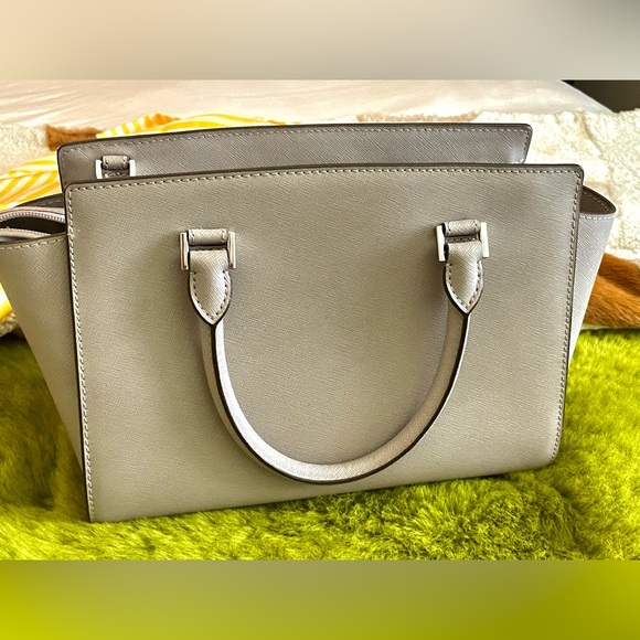 UNUSED MICHAEL Michael Kors Gray Medium Selma Saffiano Leather - Picture 4 of 16